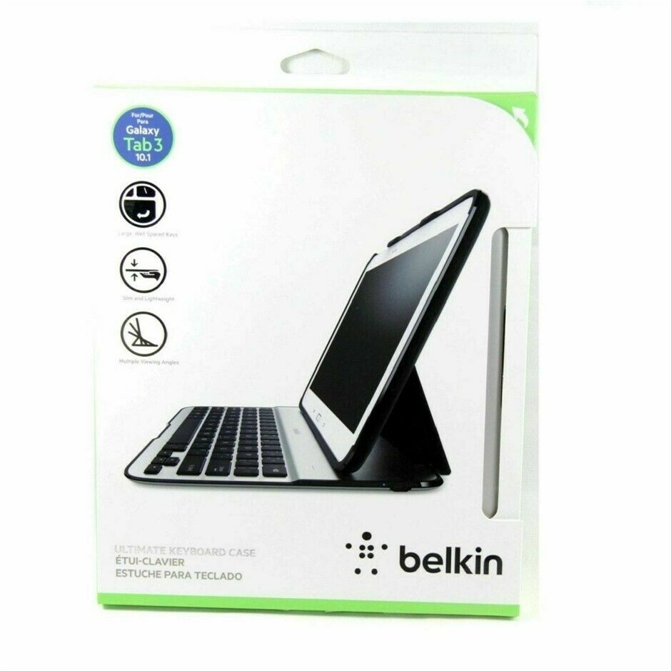 10 Belkin Galaxy TAB 3 Rechargeable Bluetooth Folding Keyboard Cases